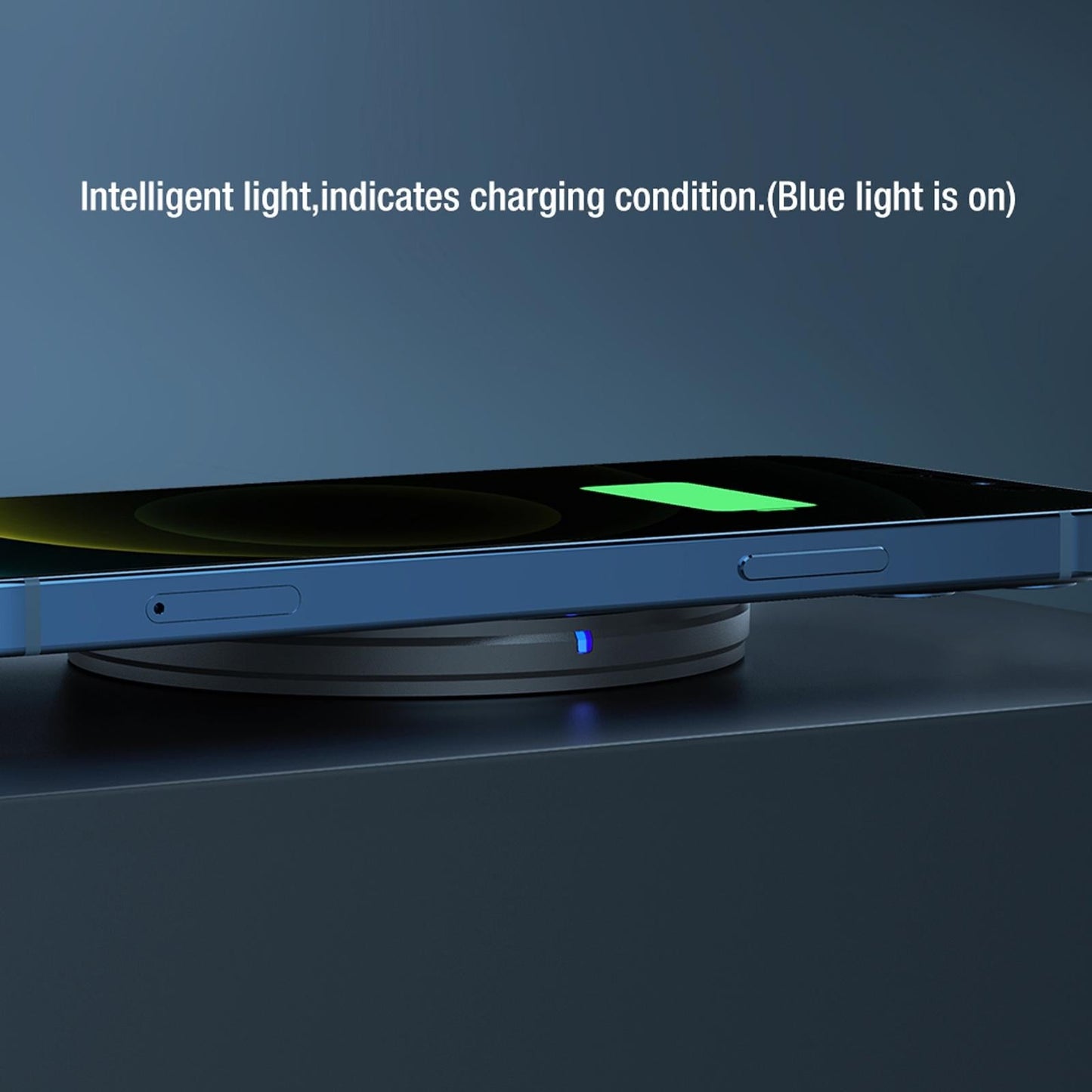 Fast Charging Wireless Charger Portable & Button Design
