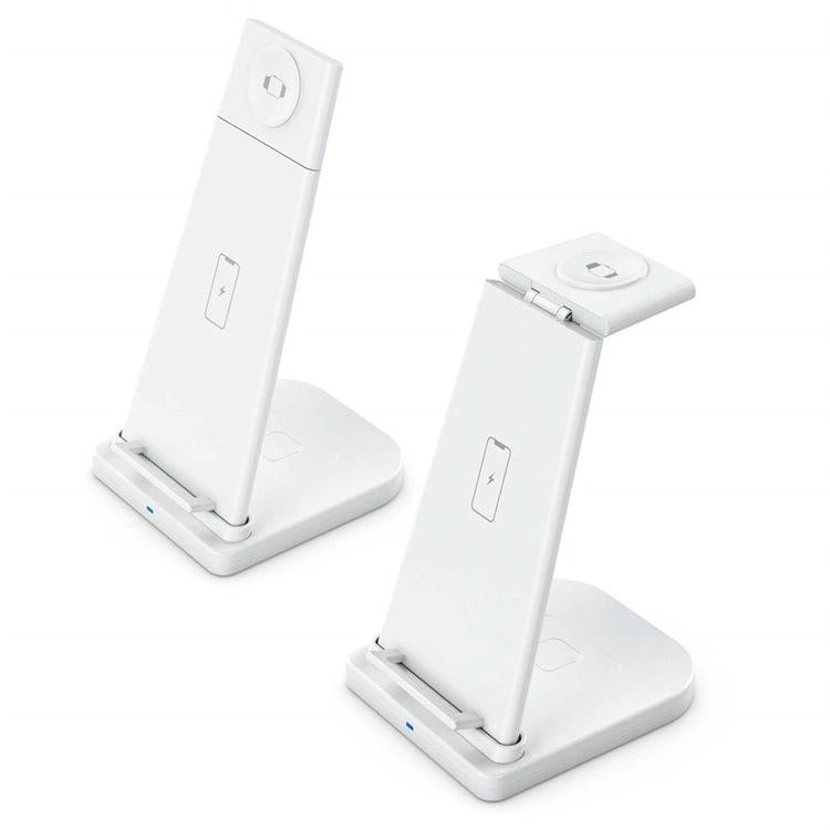 3 In 1 Portable Wireless Charger Detachable - White