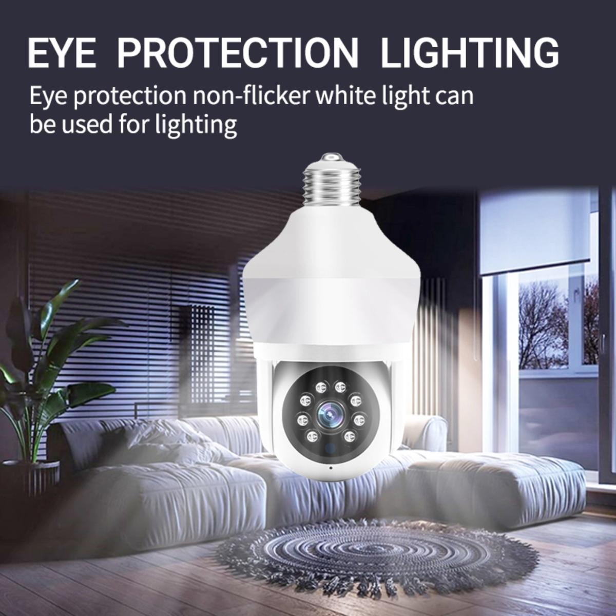 Smart Night Vision Camera With Motion Tracking And Voice Intercom - White