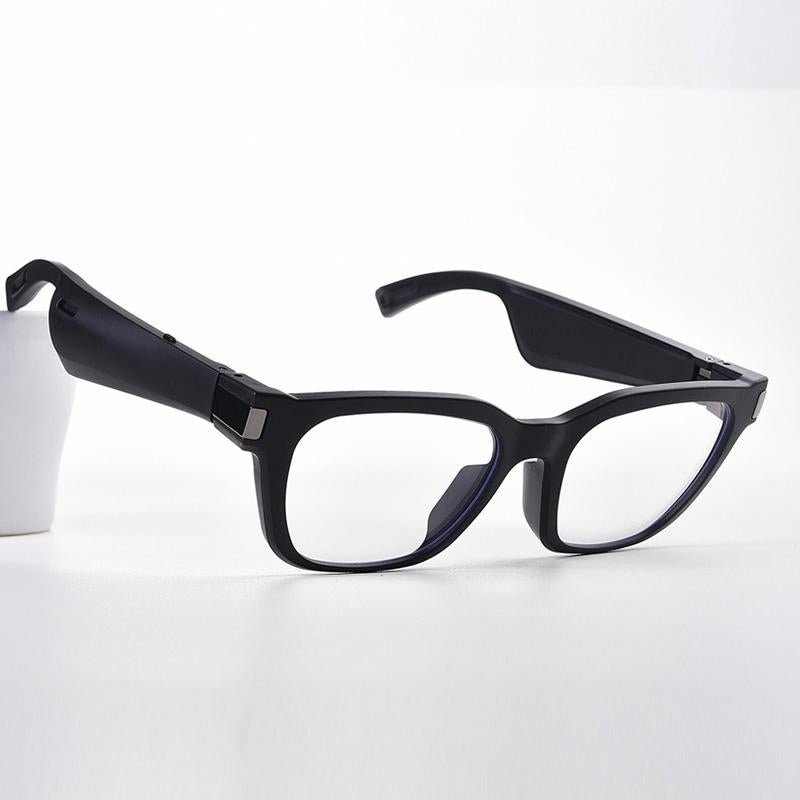 Waterproof Bluetooth Glasses Earphone - Mini Binaural Smart Call - Black Sunglasses
