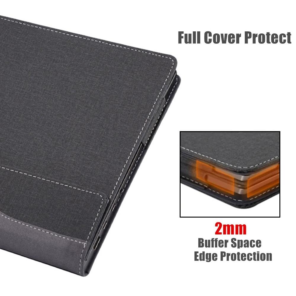 14 Leather Laptop Protective Case - Anti-Fall Design - Black - For Samsung Galaxy Book 3 Pro