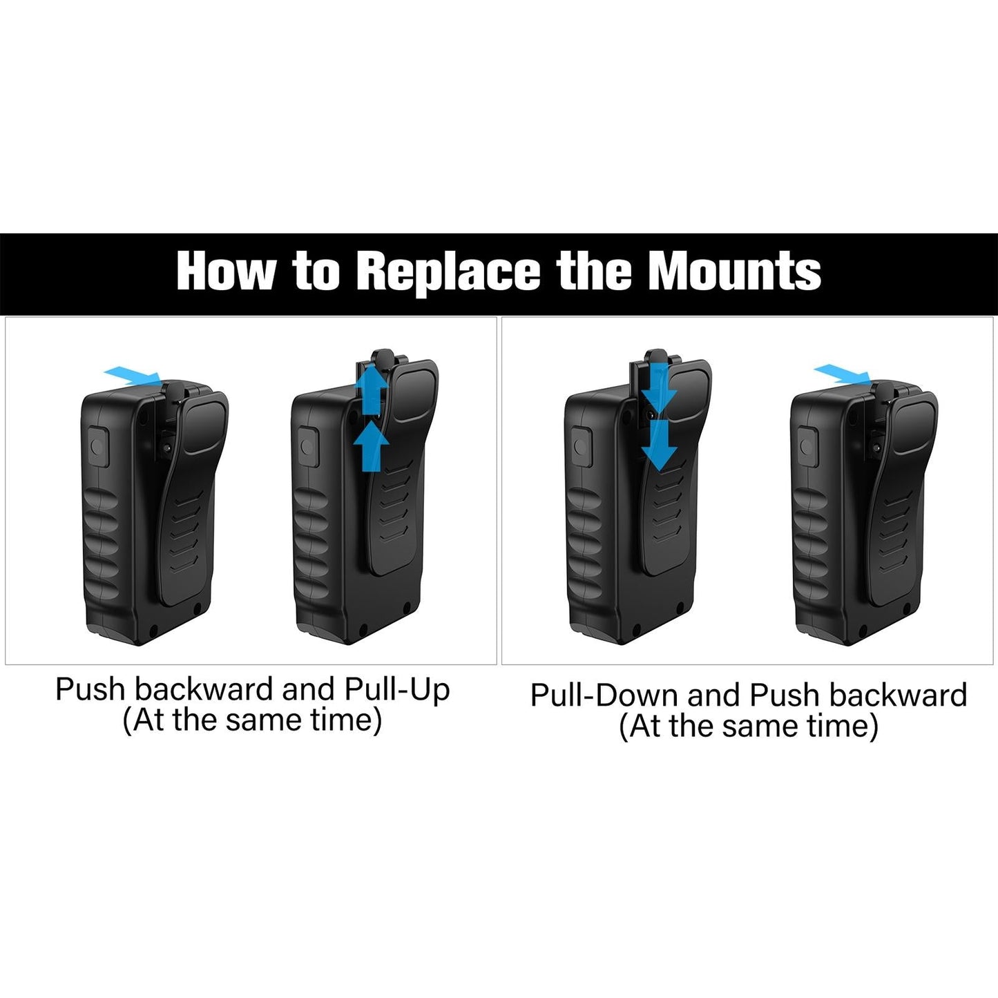 Portable Multifunctional Wearable Camera - 1080P Black