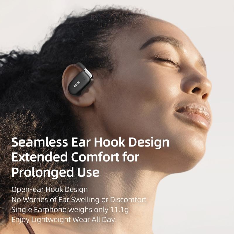Open Earhook Bluetooth Earphones - X900 - Black