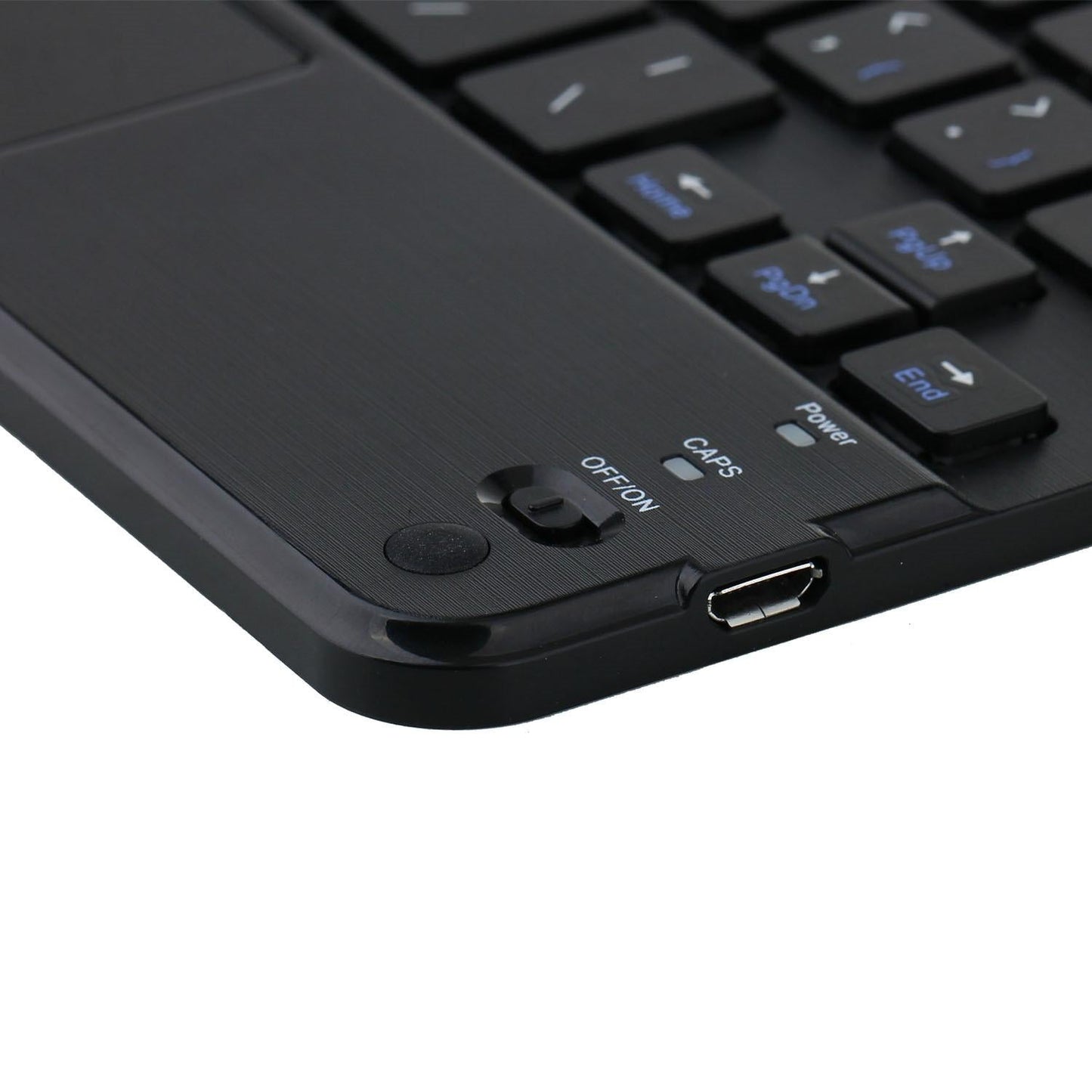 Detachable Bluetooth Keyboard Leather Tablet Case For Ipad Mini 6 With Touchpad & Holder - Black