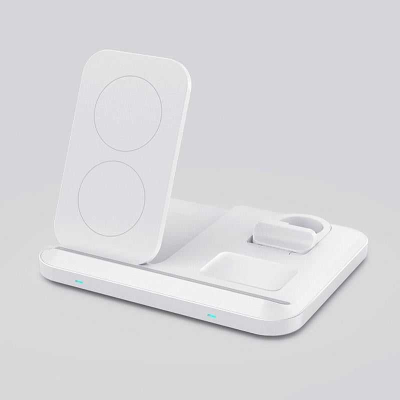 15W 3 In 1 Foldable Wireless Charger - Black