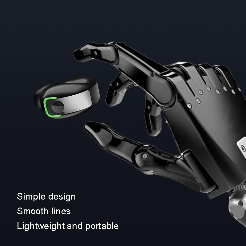 Lightweight Waterproof Bluetooth Earphone with Clip - Single-ear - Black