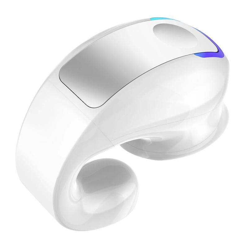 Lightweight Waterproof Bluetooth Earphone with Clip - Single-ear - Black