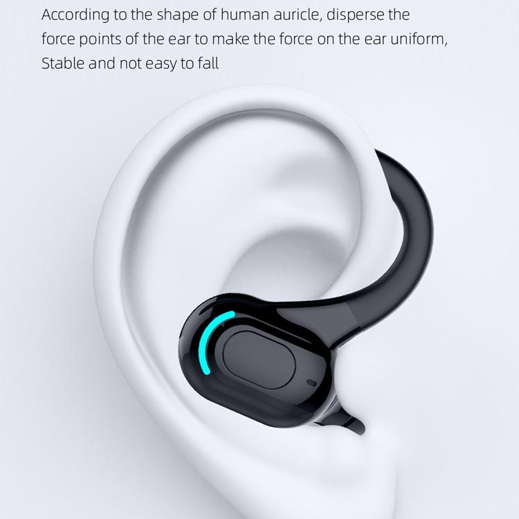 Wireless Sports Earphones - F8 Bluetooth 5.1 Ear-mounted Stereo - Black