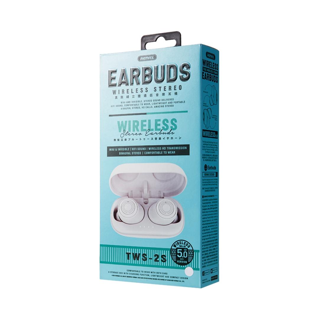 True Wireless Bluetooth Earphones with Charging Box - 5.0 - Black