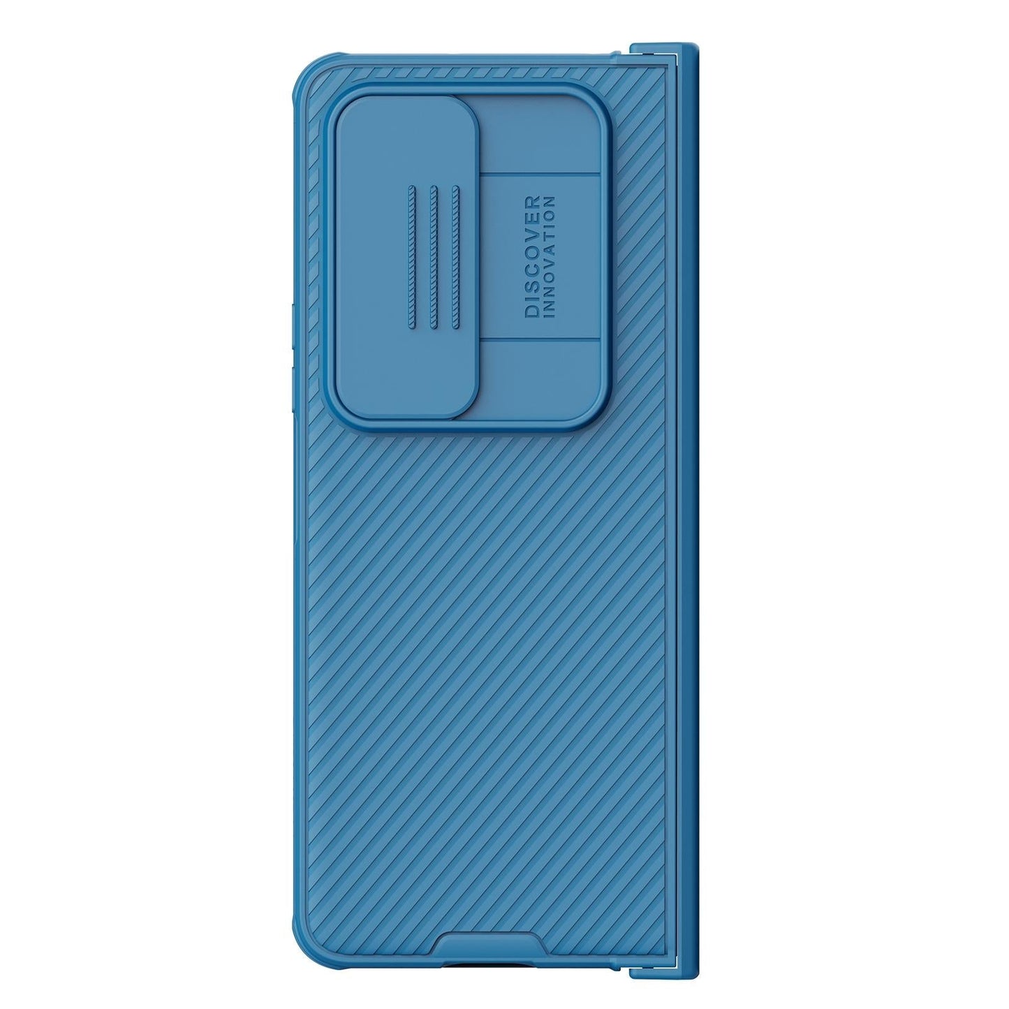 For Samsung Galaxy Z Fold4 5G Mirror Pro Camshield Case Set - Blue