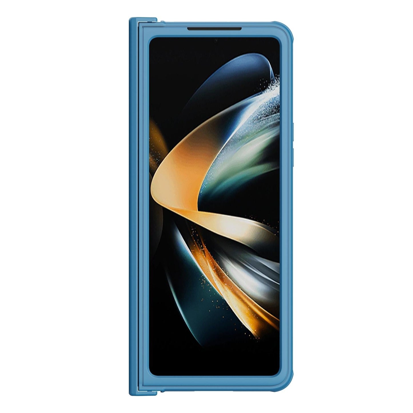 For Samsung Galaxy Z Fold4 5G Mirror Pro Camshield Case Set - Blue