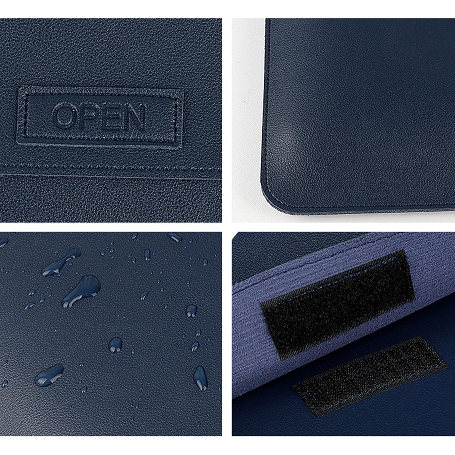 3-in-1 Multifunctional Laptop Bag - Fits 13.3 Inch - Pu Material - Sapphire Blue