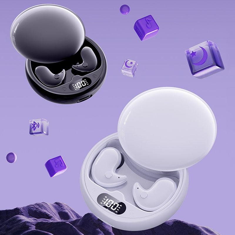 Wireless Sleep Earphones - Bluetooth 5.3 - Tws - Mini - Side Sleeping - Running - Sports - White