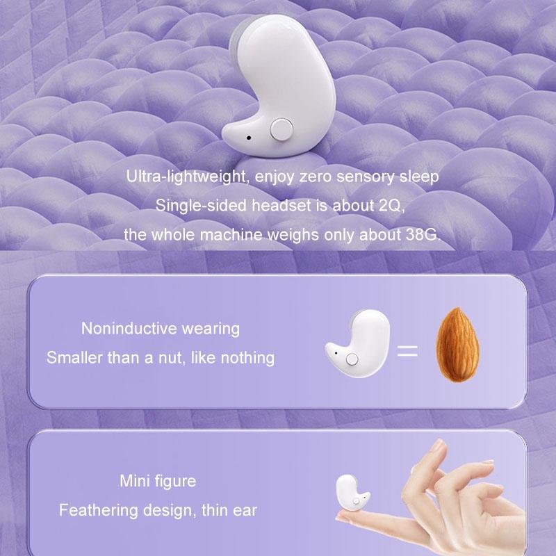 Wireless Sleep Earphones - Bluetooth 5.3 - Tws - Mini - Side Sleeping - Running - Sports - White
