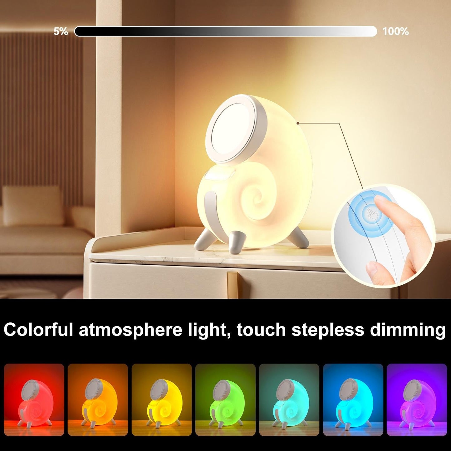 Rgb Touch Night Light Magsafe Wireless Charger