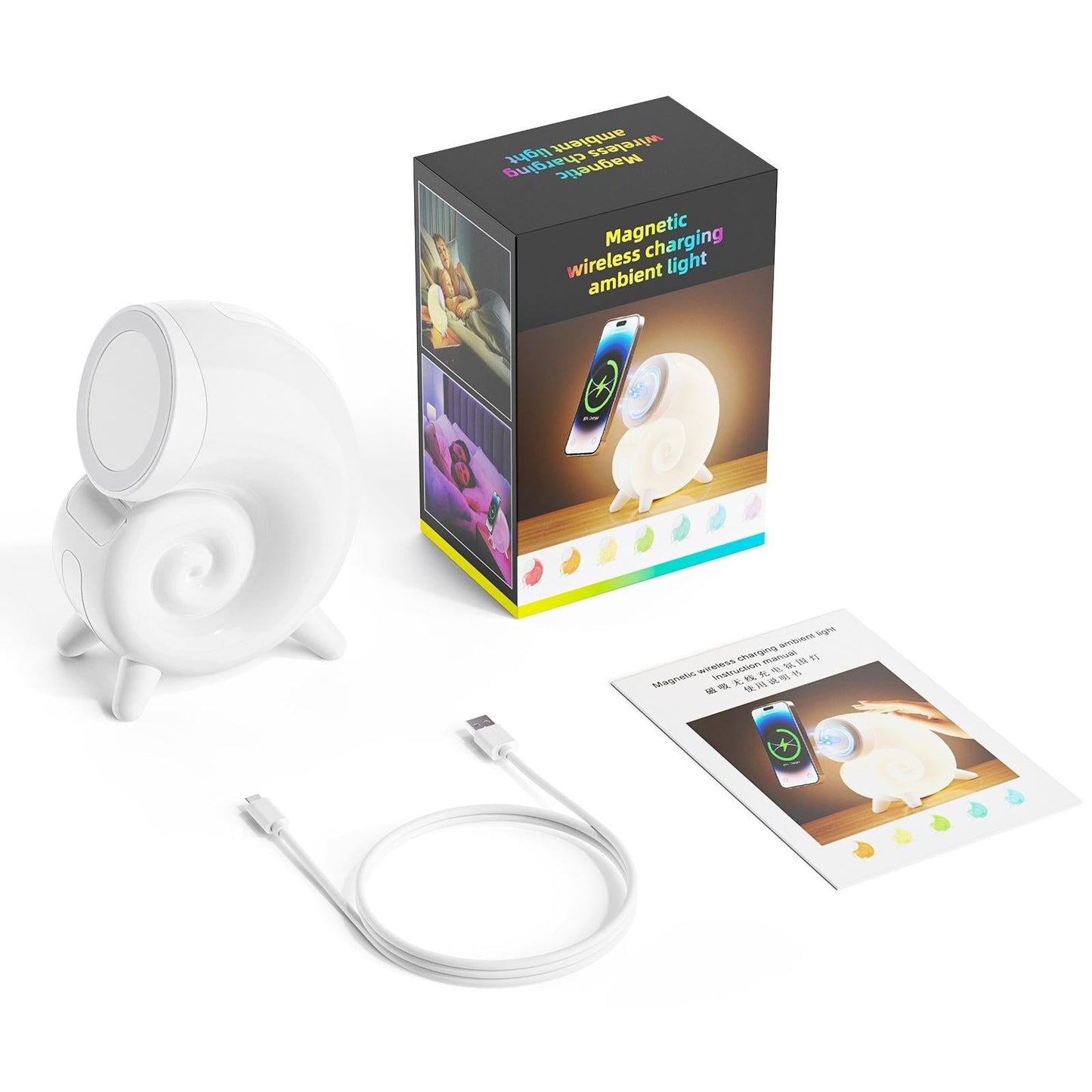 Rgb Touch Night Light Magsafe Wireless Charger