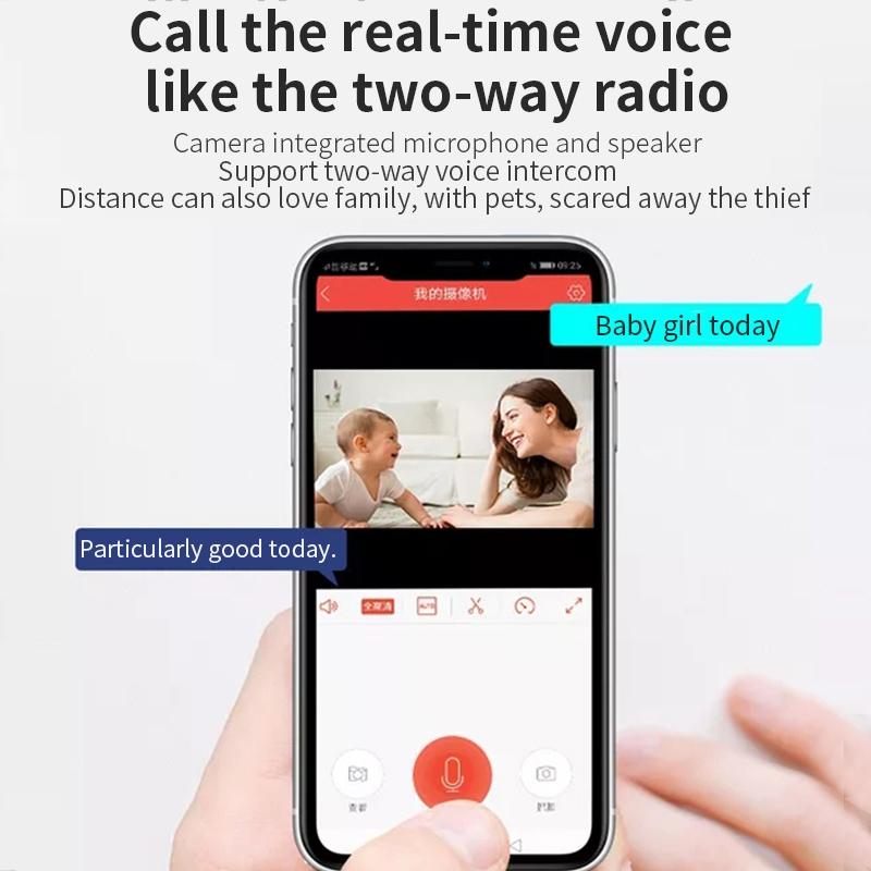 2.0Mp Wifi Light Bulb Camera With Motion Detection And Night Vision - White