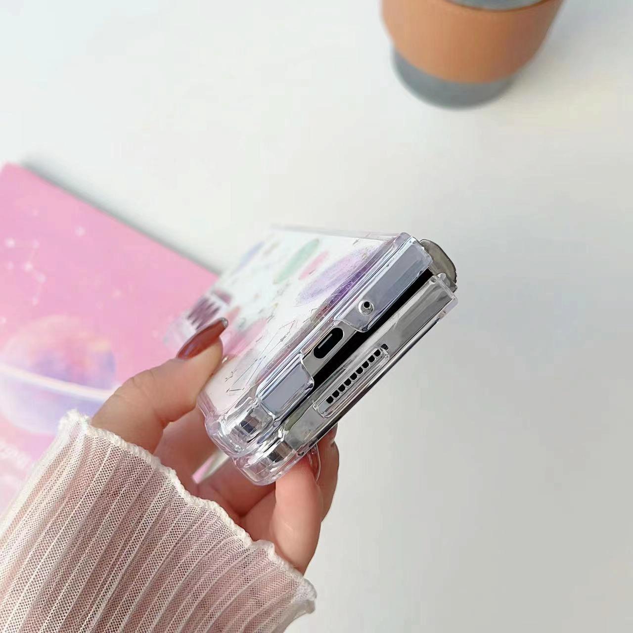 For Samsung Galaxy Z Fold4 5G Sparkling Tpu Case - Glitter Epoxy