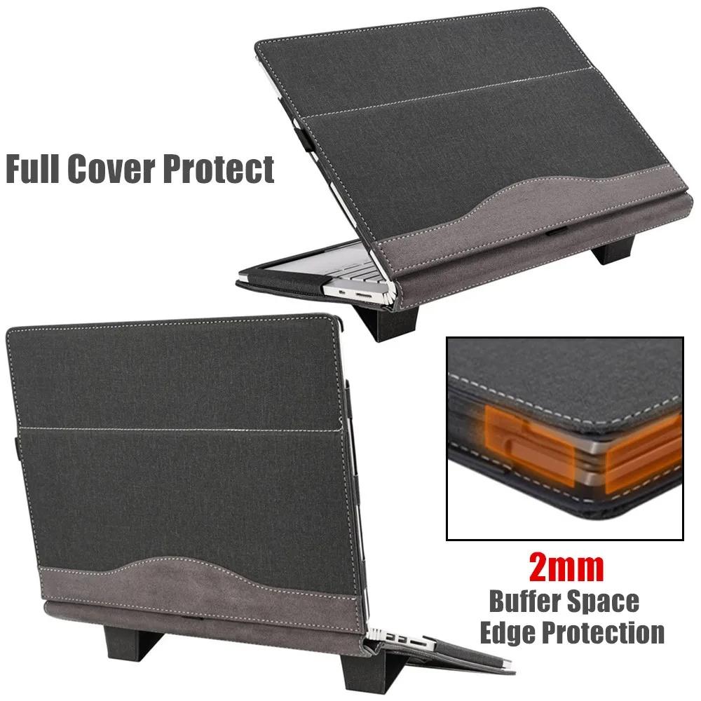 Protective Leather Laptop Case With Stand - 15.6 Inch - Black - For Samsung Galaxy Book Pro 360