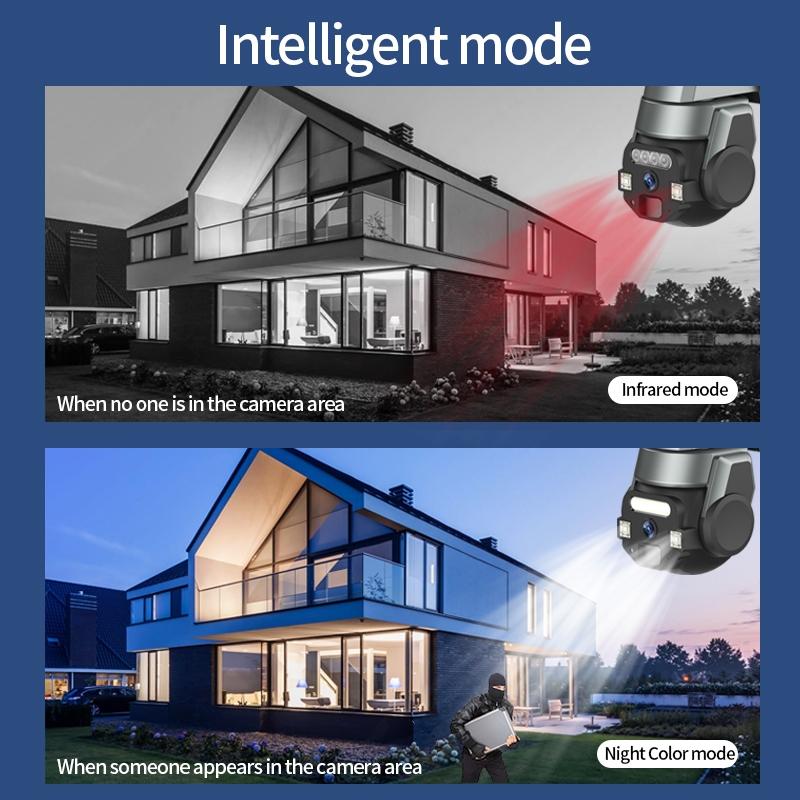 Outdoor Wifi Camera With Two-Way Voice 5Mp Ip66 Waterproof - Grey