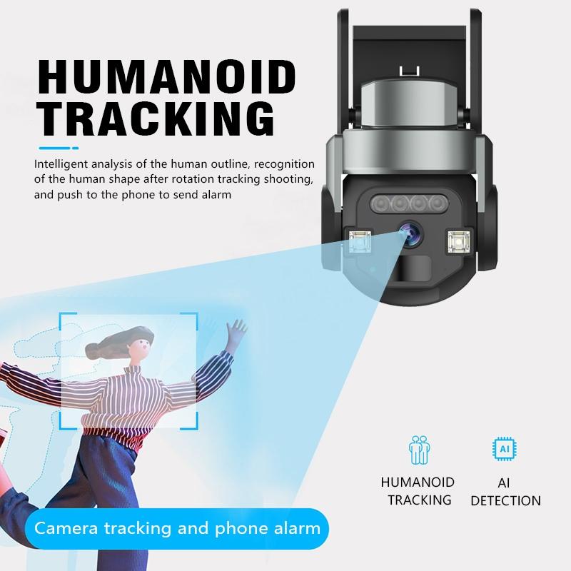 Outdoor Wifi Camera With Two-Way Voice 5Mp Ip66 Waterproof - Grey