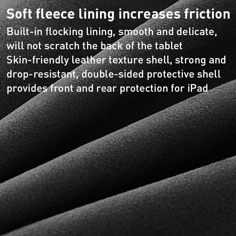 Detachable Keyboard Tablet Case With Magnetic Skin Feel - Black