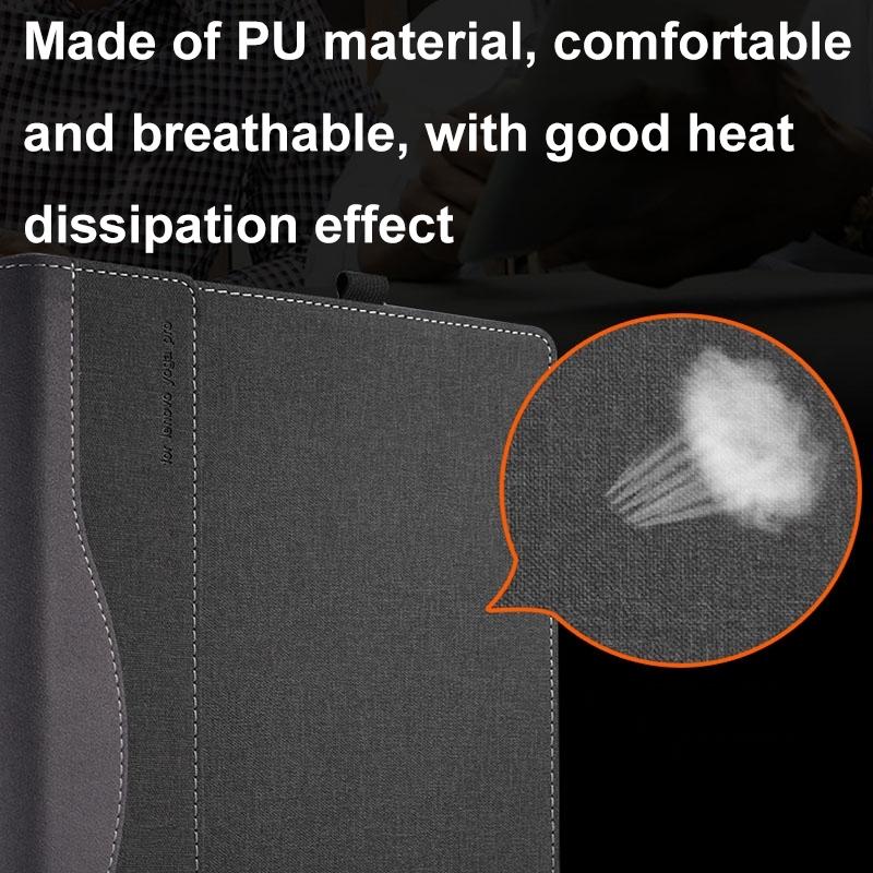 Protective Leather Laptop Case With Stand - 13.3 Inch - Black - For Samsung Galaxy Book Pro