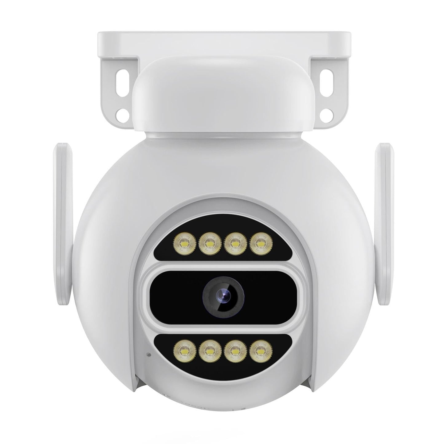 Smart Wifi Surveillance Camera With Dual-Light Night Vision And Two-Way Audio - White
