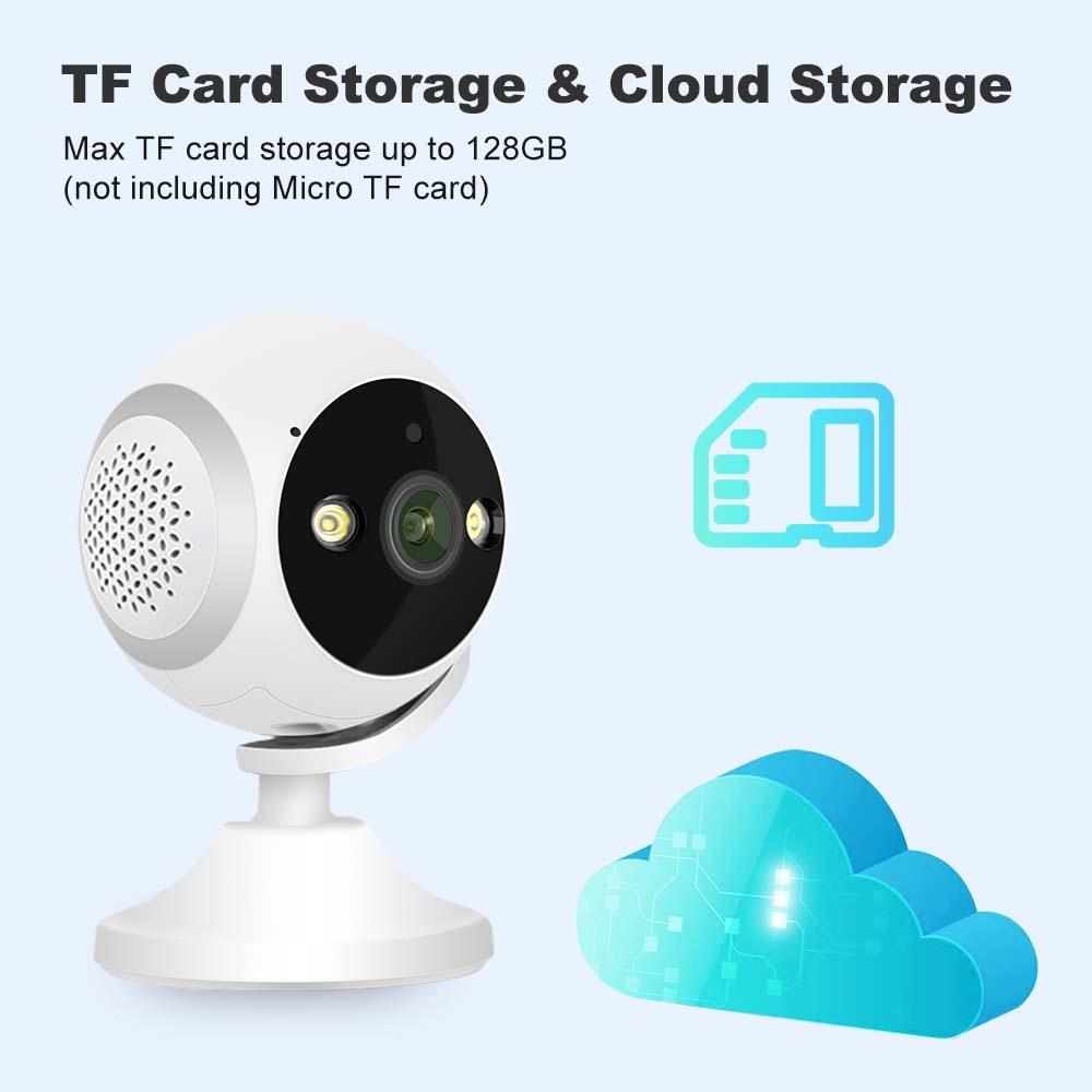 180 Degree Panoramic Smart Ptz Wifi Camera - White