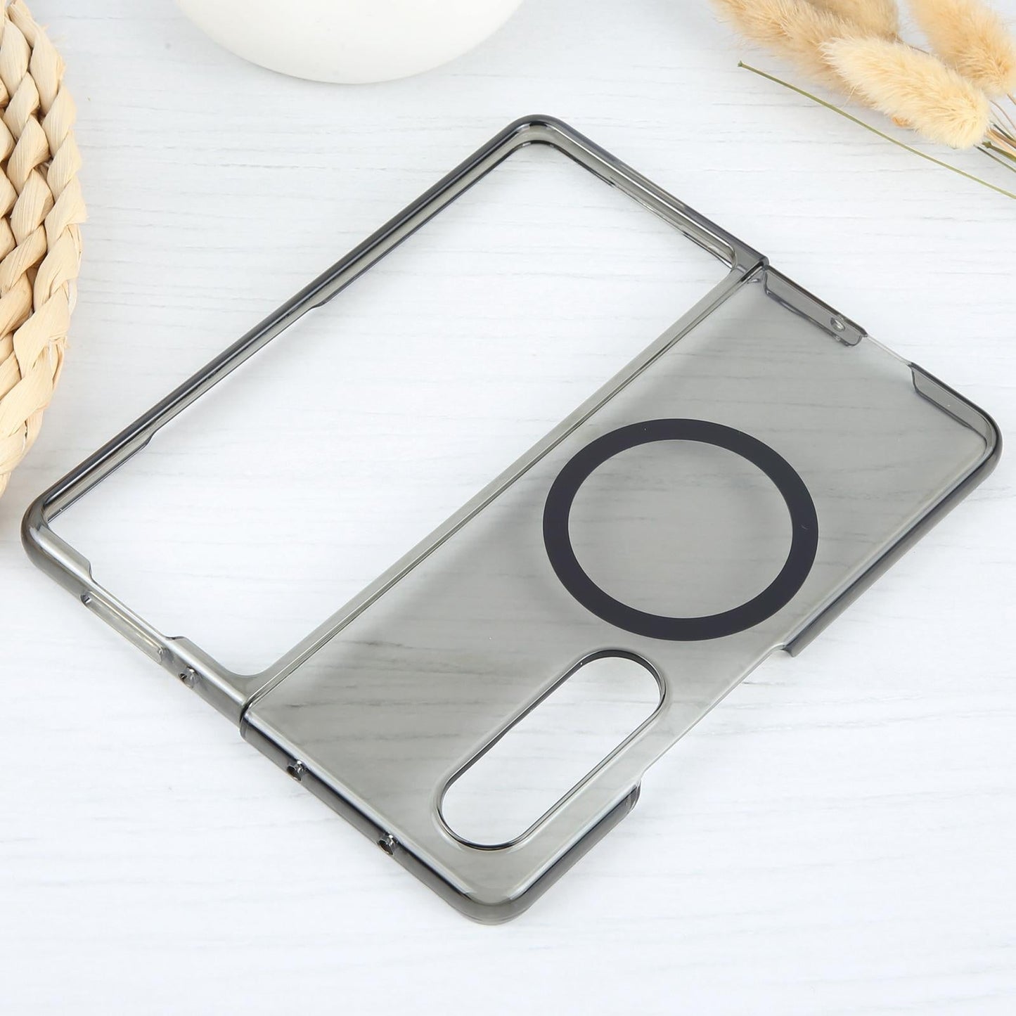 For Samsung Galaxy Z Fold4 5G Shockproof Magsafe Case - Transparent