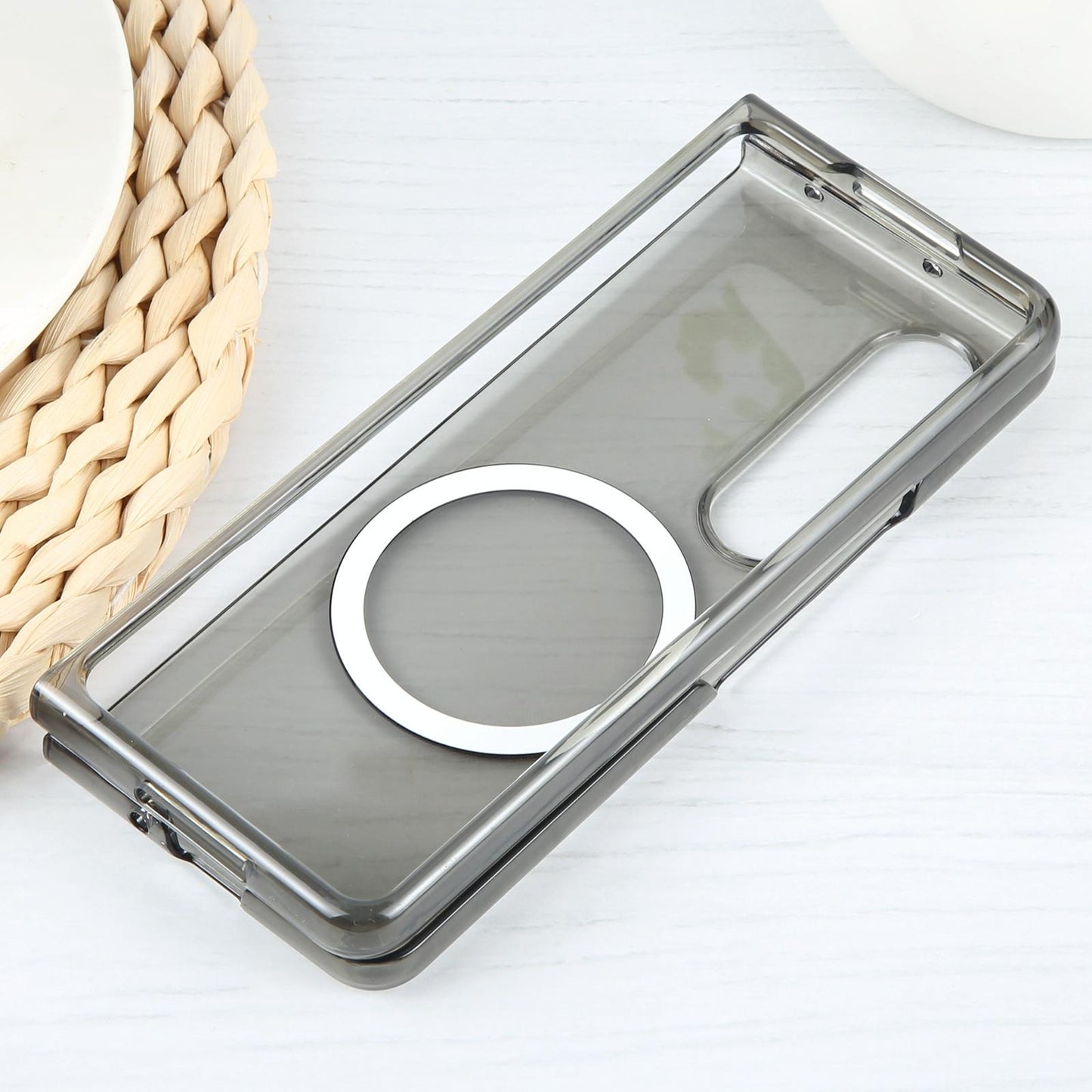 For Samsung Galaxy Z Fold4 5G Shockproof Magsafe Case - Transparent
