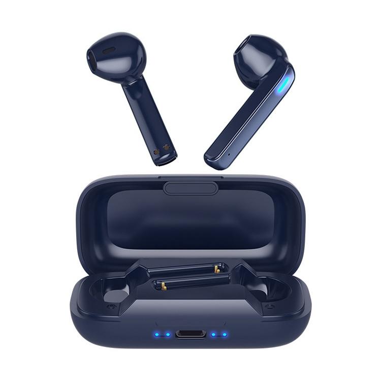 Touch Bluetooth Earphones with Charging Box & Indicator Light - Semi-in-ear - Black