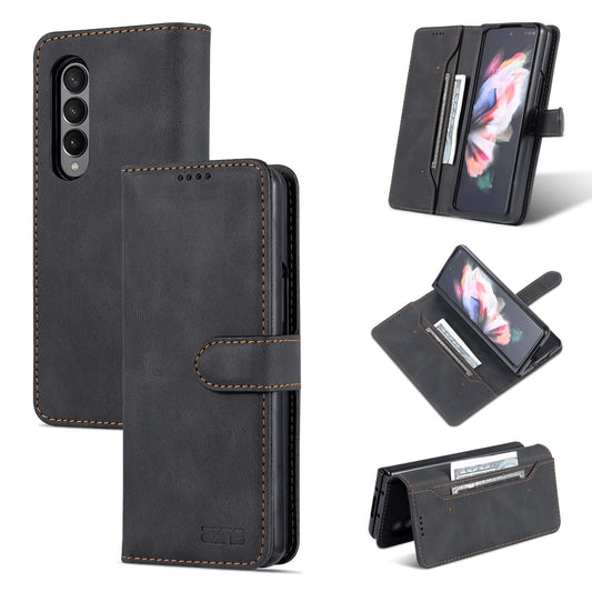 For Samsung Galaxy Z Fold4 5G Horizontal Flip Tpu Phone Case - Black