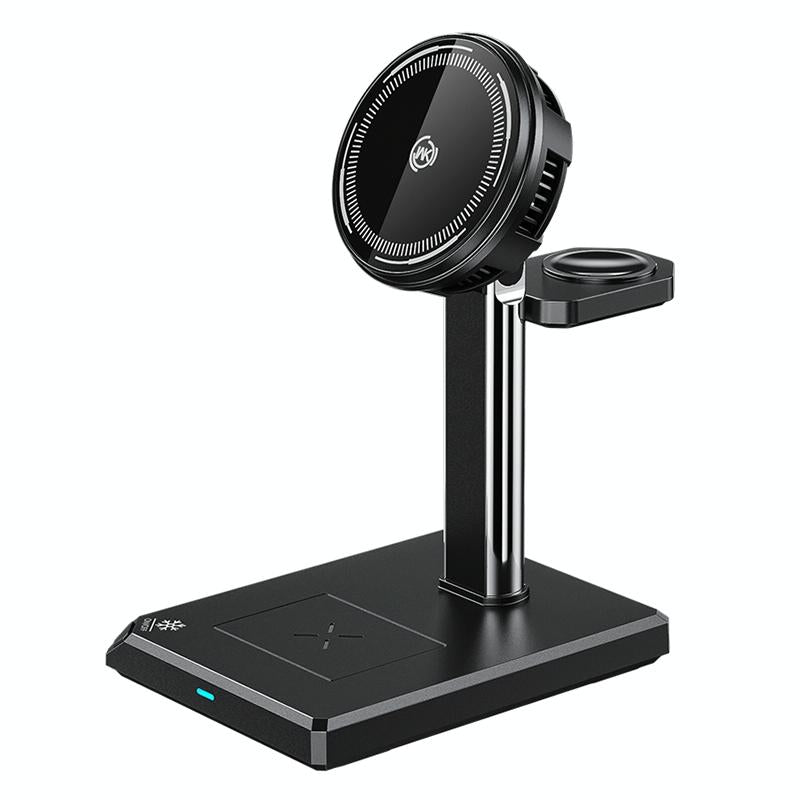15W 4 In 1 Magnetic Wireless Charger Stand - White