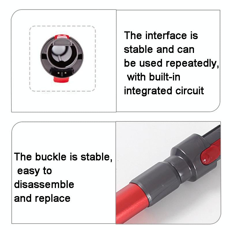 Metal Extension Tube for Dyson Vacuum Cleaners - Silver