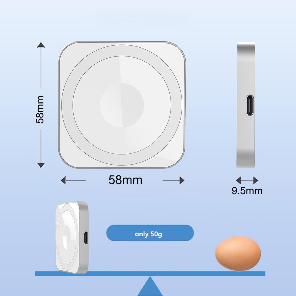 15W 3 In 1 Magnetic Wireless Charger For Smart Devices - Silver