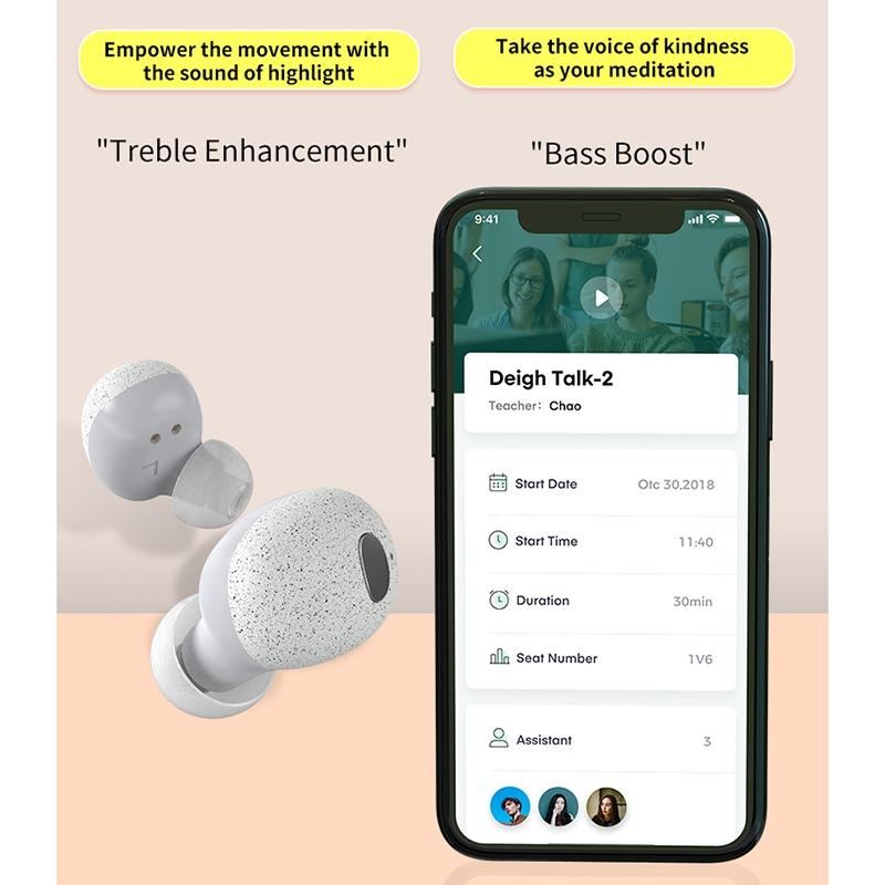Wireless Bluetooth Earphones with 5d Sound and Magnetic Charging Box - Black