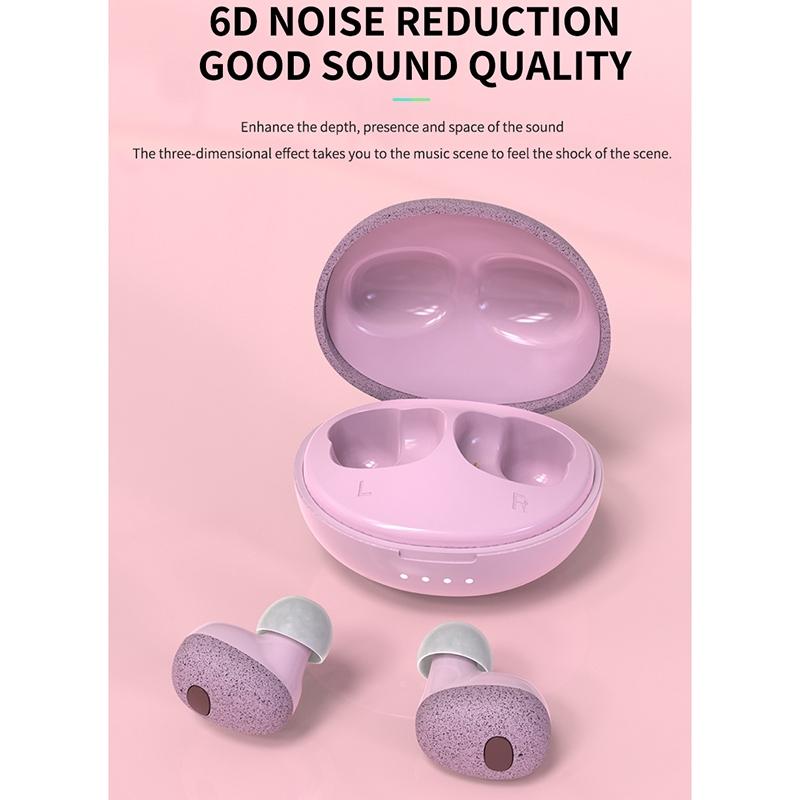 Wireless Bluetooth Earphones with 5d Sound and Magnetic Charging Box - Black