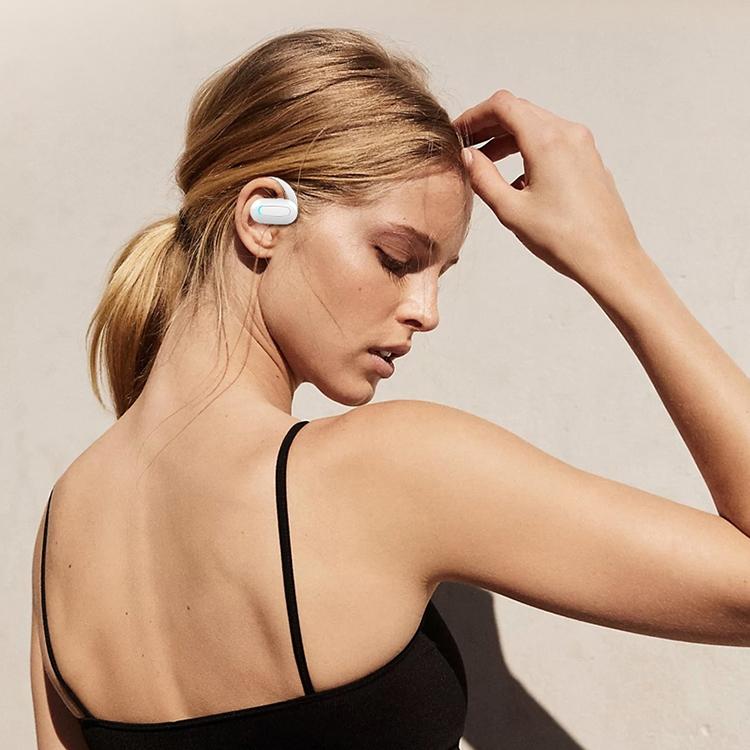 Rotatable Bluetooth Sports Earphones with Noise Reduction - Black Blue