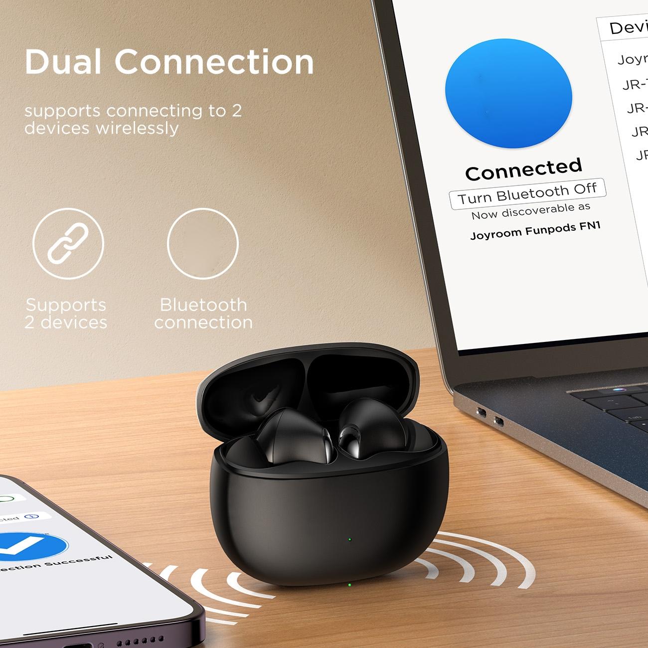 True Wireless Funpods Bluetooth Earphones - White