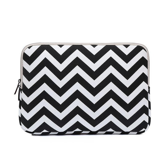 10 Wavy Pattern Notebook Liner Bag - Wavy Design - Black