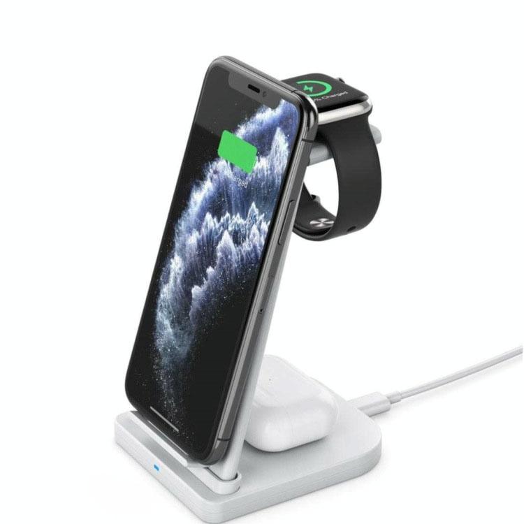 3 In 1 Portable Wireless Charger Detachable - Black
