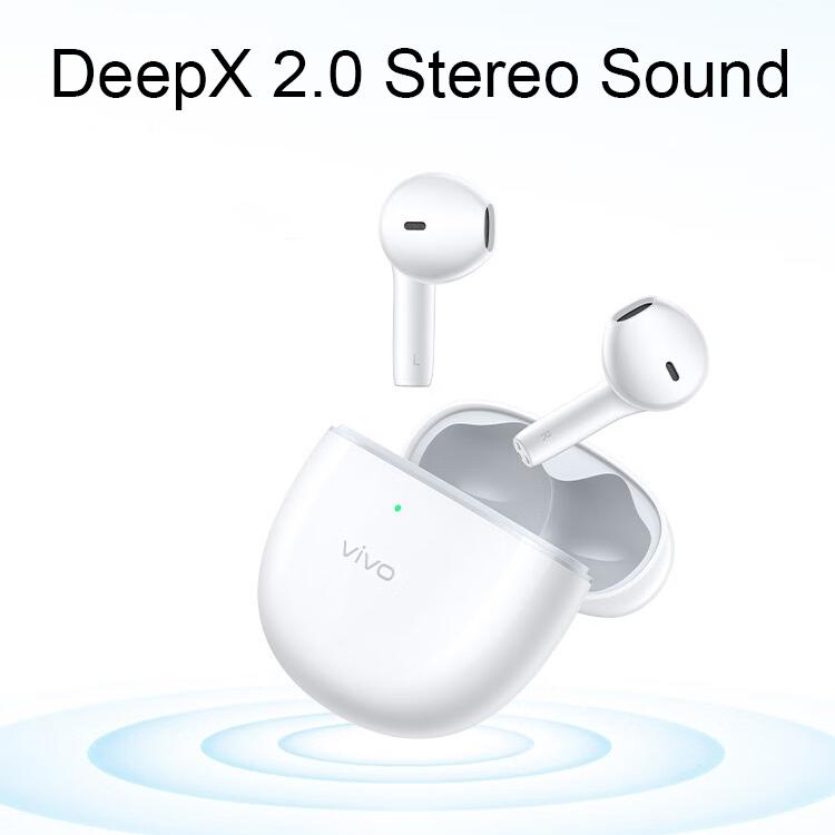 Wireless Dual Mic Tws Air Earphones with Noise Reduction - Blue