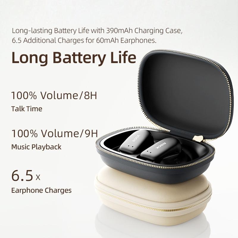 Open Earhook Bluetooth Earphones - X900 - Beige