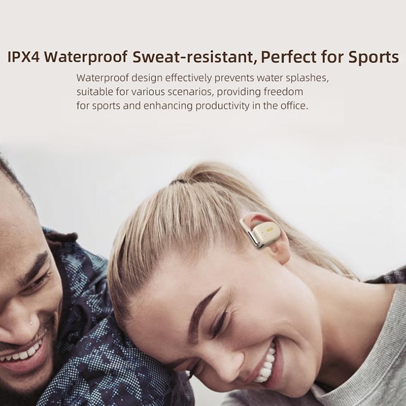 Open Earhook Bluetooth Earphones - X900 - Beige