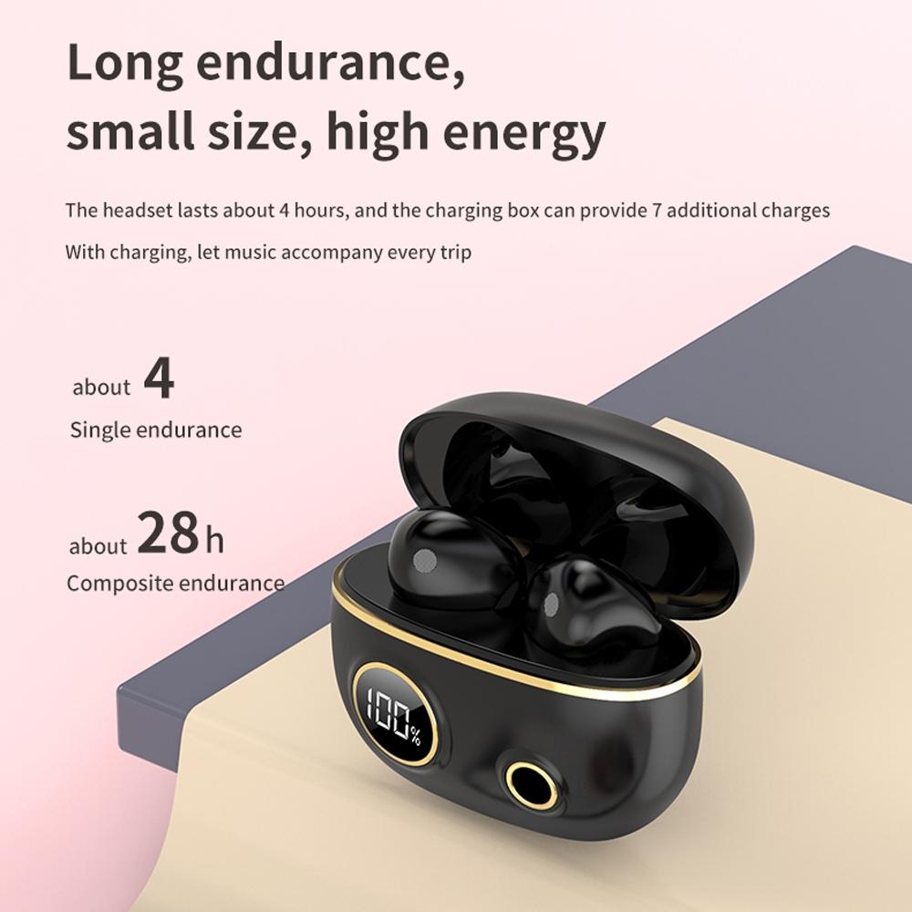 Waterproof 9d Stereo Bluetooth Earphones with Charging Case - White