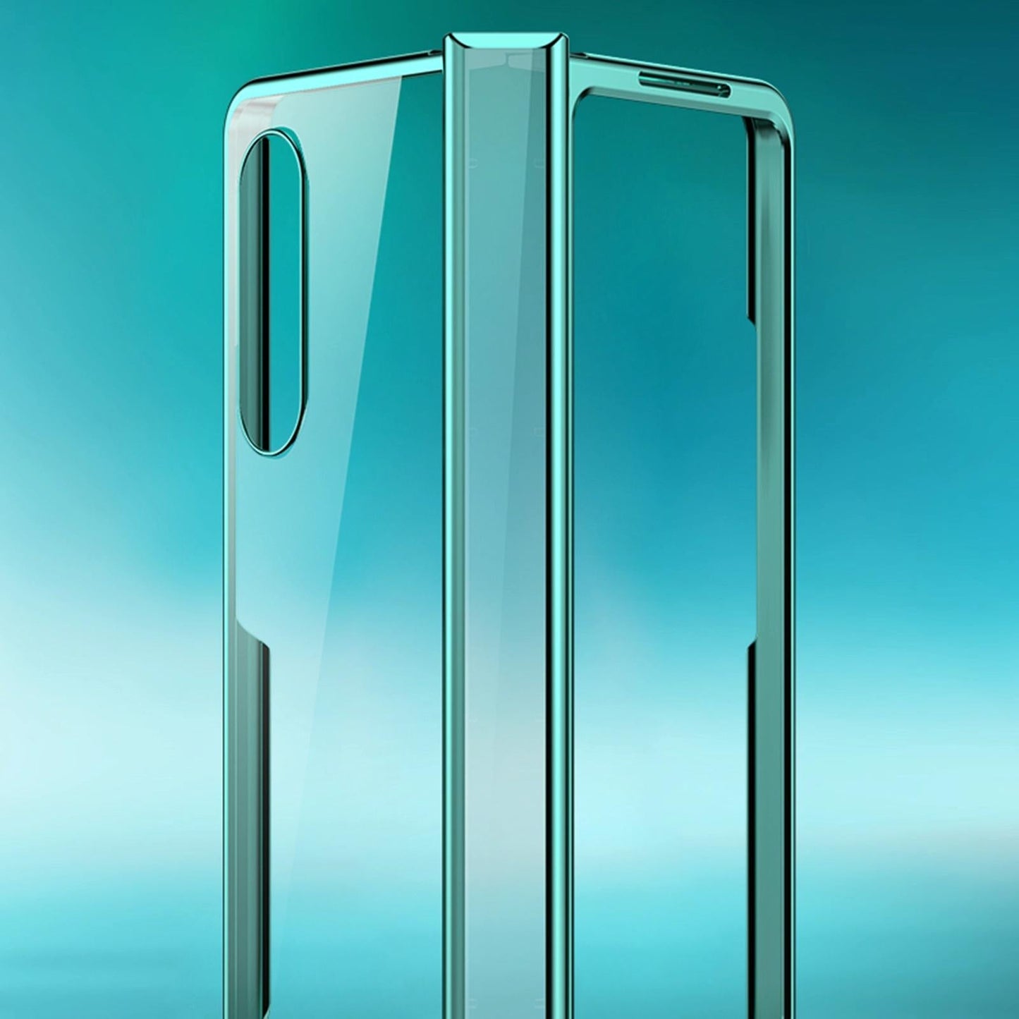 For Samsung Galaxy Z Fold4 5G Shockproof Pc Case - Full Coverage - Gold