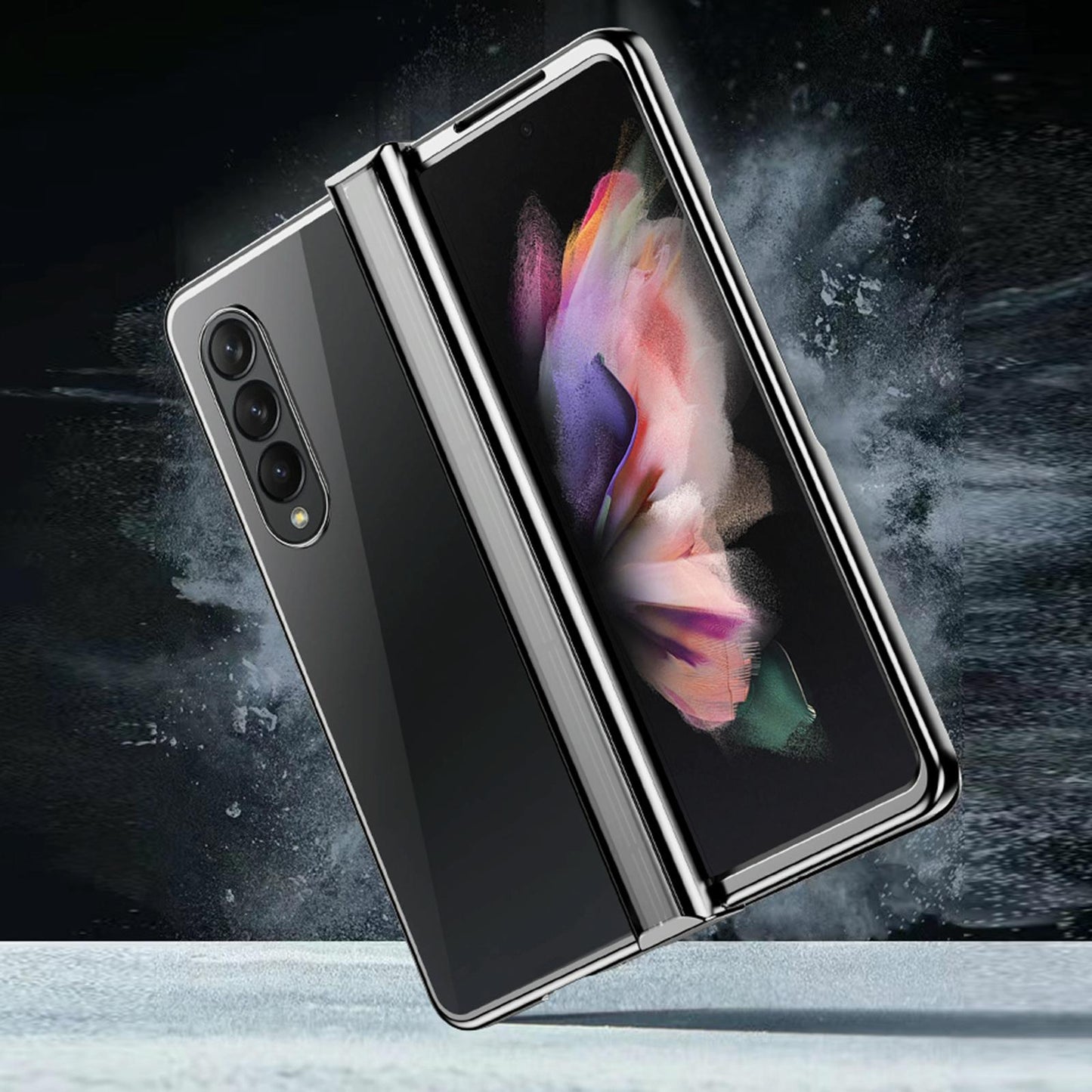 For Samsung Galaxy Z Fold4 5G Shockproof Pc Case - Full Coverage - Gold