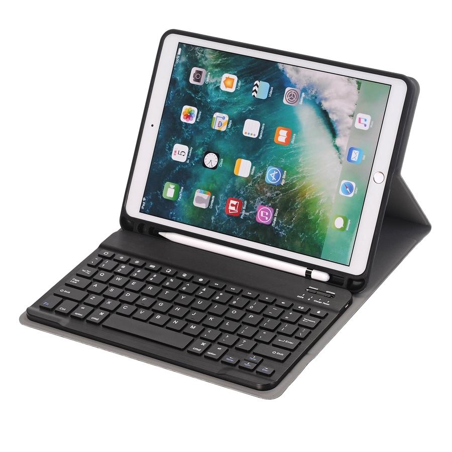 Bluetooth Keyboard Leather Tablet Case For Ipad Air 3 / Pro 10.5 / 10.2 - Detachable - Dark Blue