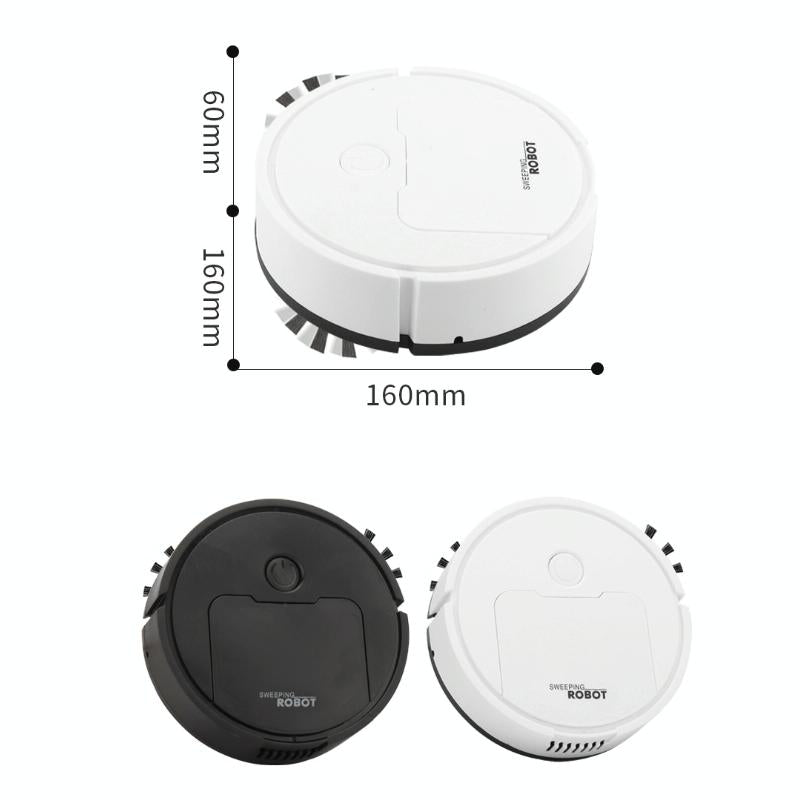 Intelligent 3-in-1 Mini Sweeping Robot Vacuum - White